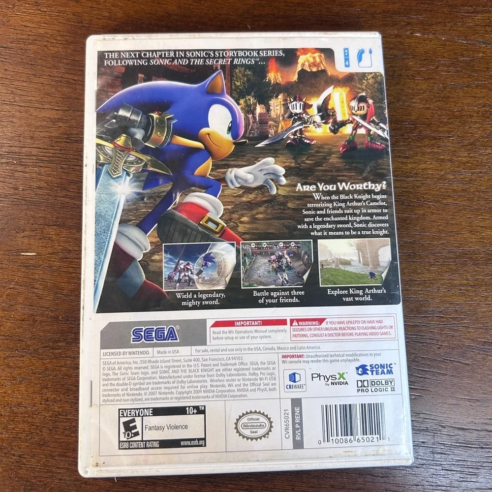 Sega Sonic and the Black Knight for Wii - Blue Adventure